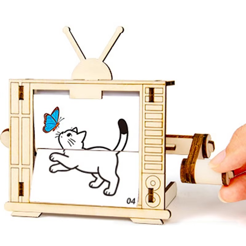 DIY Wooden TV-Shaped Hand Cran - Science Hobbyist review and price
