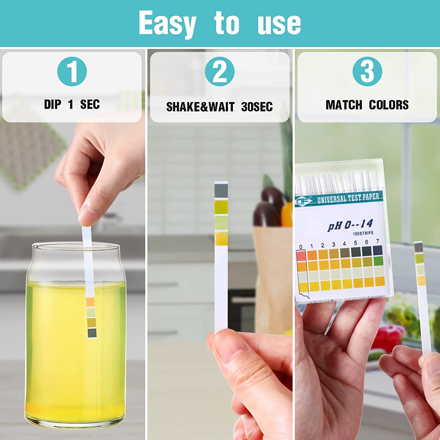 100 Strips 0-14 PH Alkaline Ac - Water Testing Kit review and price