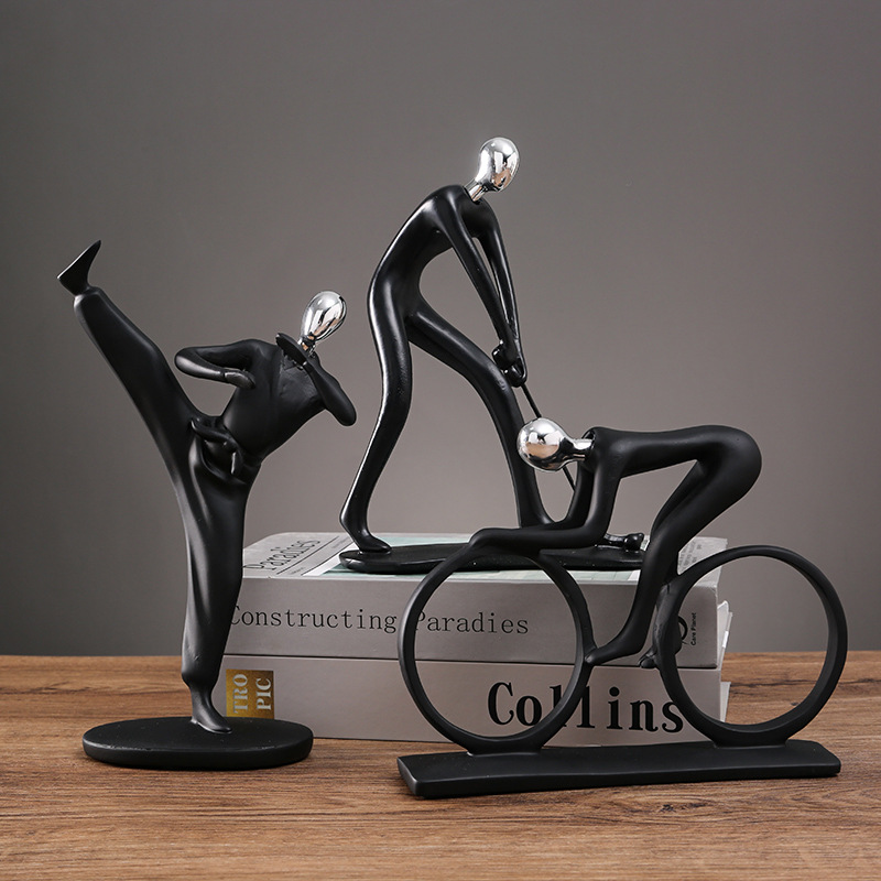 Black Modern Abstract Resin Bi - Newton Cradle Large review and price